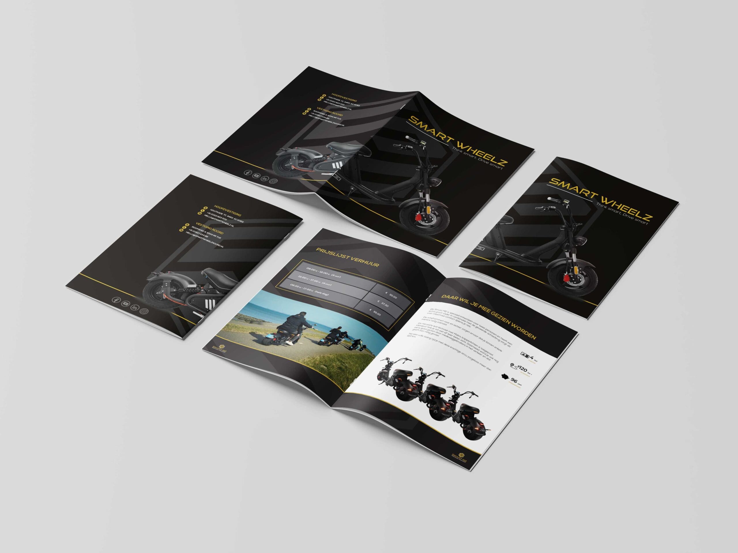 Promotioneel drukwerk flyer voor Smart Wheelz